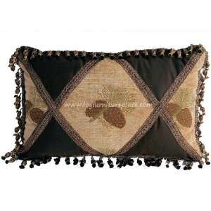  Luxury Pine Cone Pillow with Fringe: Pet Supplies