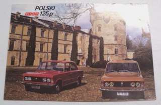 Polski Fiat 1975 125P Sales Brochure German Text  