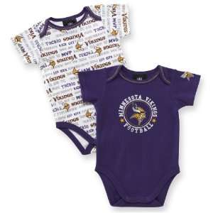   Vikings Infant Bodysuit   2 Pack 12 Months: Sports & Outdoors