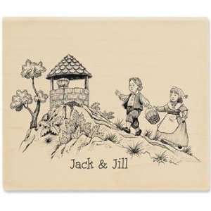  Jack & Jill 02 Wood Mounted Rubber Stamp