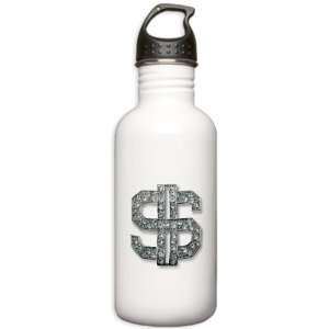  Stainless Water Bottle 1.0L Bling Dollar Sign Everything 