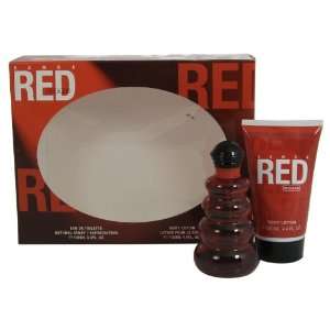 RED Perfume. 4 PC. GIFT SET ( EAU DE TOILETTE ROLLER PEN 4.4 ml + BODY 