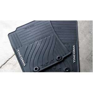   All Weather Floor Mat Tacoma 2012 2 Pc Genuine Toyota New: Automotive