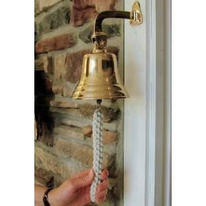  5 Inch Polished Brass Ship Bell   2.5 pounds Kitchen 