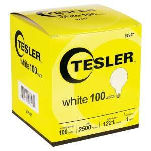 Tesler 100 Watt G40 White Glass Light Bulb