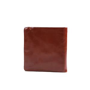 NEW Design MENS Brown Leather Bifold Card Zipper Closure Wallet With 