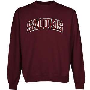  Southern Illinois Salukis Maroon Arch Applique Crew Neck 