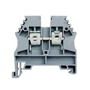 WEG Terminal Block, Single, 26 8 AWG, Gray, 100 units  