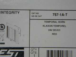   IS FOR ONE EST 757 1A T FIRE ALARM TEMPORAL HORN NIB