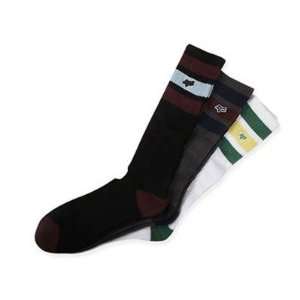  Fox Racing Stripes Socks   3 Pack   57685 582 Sports 