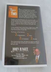 JOHN HAGEE THE POWER OF TWO/2 COMPLETE 4 AUDIO CASSETTE LOT GUC  