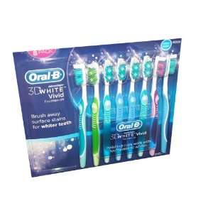   Vivid Toothbrushes Medium Bristle (Pack of 8): Health & Personal Care