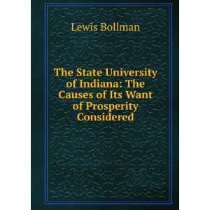   The Causes of Its Want of Prosperity Considered Lewis Bollman Books