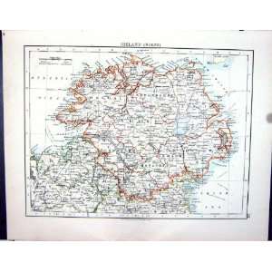  Johnston Map 1906 Northern Ireland Donegal Monaghan Sligo 