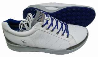 ECCO Biom Hybrid Golf Shoes   White/Royal 737428882832  
