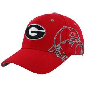   the World Georgia Bulldogs Red Bootleg One Fit Hat: Sports & Outdoors