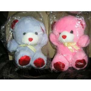  Comfy Huggie Teddie Bear   Lavender / Pink  2 Pc Set Toys 