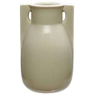  Teco Pottery Natural Finish Two Buttress Vase