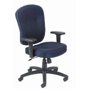  BOSS BLUE FABRIC TASK CHAIR W/ WILD ARMS   Delivered 