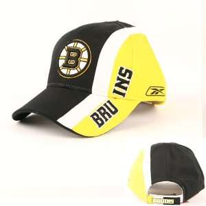  Boston Bruins Tri Color Adjustable Baseball Hat: Sports 