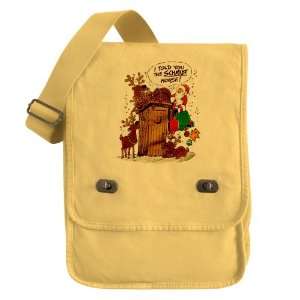  Messenger Field Bag Yellow Santa Claus I Told You The 