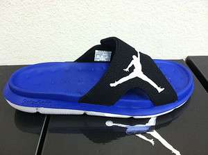 NIKE Jordan RCVR Slide Sandal Slippers Black Blue 486995 005 Sz7 13 
