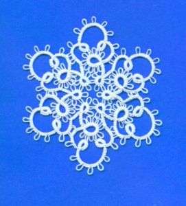 Tatted SNOWFLAKE #3 tatting lace Christmas ornament  