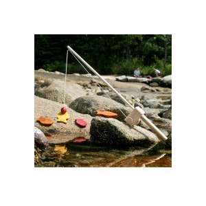  Wooden Toy Fishing Pole: Toys & Games