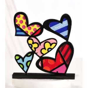 Romero Britto Heart Sculpture Figurine:  Home & Kitchen