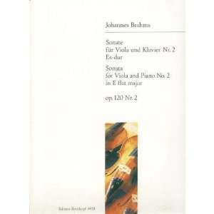  Brahms Johannes Sonata No. 2 In E Flat Major Op. 120 for Viola 