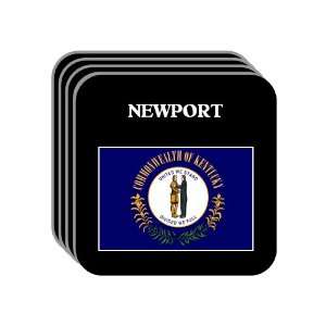 US State Flag   NEWPORT, Kentucky (KY) Set of 4 Mini Mousepad Coasters