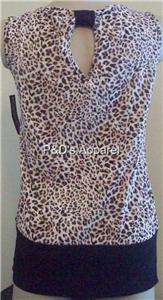 New Womens Clothing Blooming Rose Leopard Print Ladies Misses Shirt 