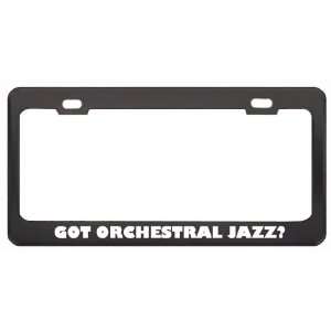 Jazz? Music Musical Instrument Black Metal License Plate Frame 