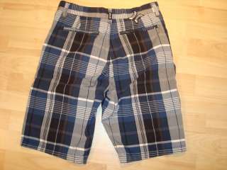 Hurley Blue Plaid Shorts size 28  
