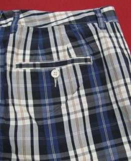  Clothing Clothes Coastal Blue Plaid Trousers Shorts 36 New $158  