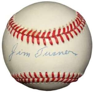Jim Turner Autographed Ball   Official AL JSA #G07576 1942 45 