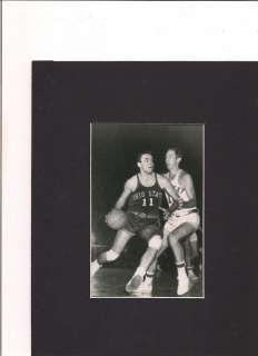 OHIO STATE BUCKEYES JERRY LUCAS MATTED GAME PHOTO #6  