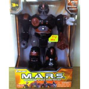 M.A.R.S. Motorized Attack Robo Squad   Black Robot Toys & Games