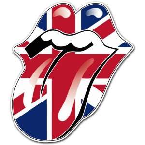  Rolling Stones England Flag Rock Band Car Bumper Sticker 