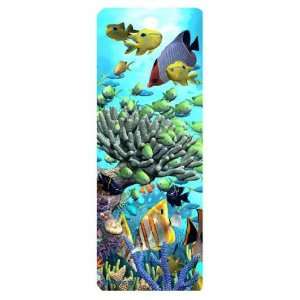 Coral Garden, 3 D Bookmark with Tassel