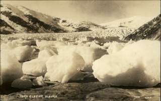 Taku Glacier AK Real Photo c1910 Postcard  