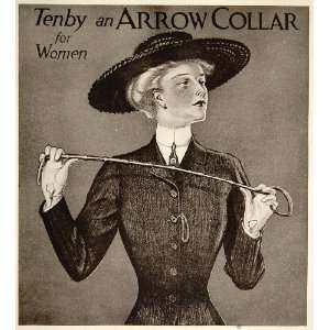 1913 Arrow Collars Ad Woman George Brehm Mini Poster   Original Mini 