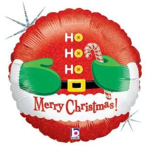   Ho Ho Ho Merry Christmas Santas Belly 18 Mylarballoon: Toys & Games