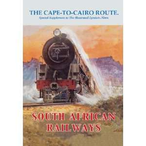   to Cairo Route   South African Railways 20x30 poster