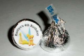216 TINKERBELL BIRTHDAY PARTY FAVORS HERSHEY KISS LABELS  