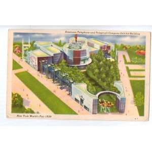  PostcardATAnd T Company New York Worlds Fair 1939 