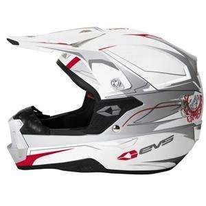  EVS TakT 981 Helmet   X Large/White/Light Grey/Matte Red 