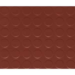   Coverings   8ft. x 22ft., Coin Design, Brick Red, Model# GF75CN822BR