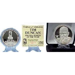  Tim Duncan Silver Coin