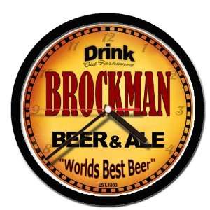  BROCKMAN beer and ale cerveza wall clock: Everything Else